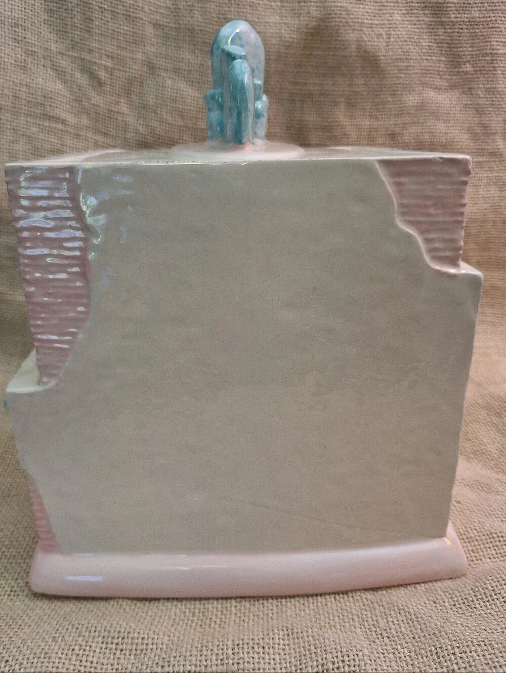 Vintage Ceramic Cookie Jar, Adobo, Southwest, Aztec